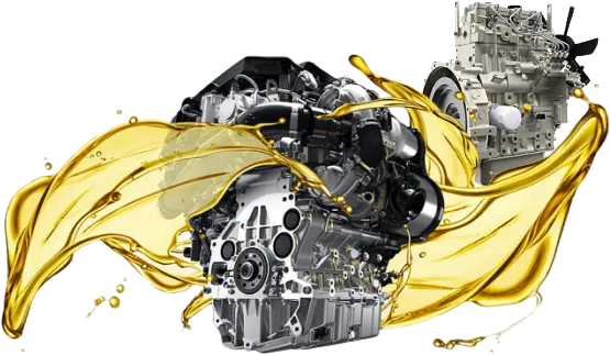 Perkins Engine with oil surrounding it